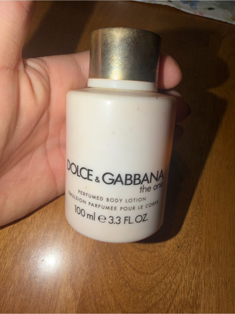 Dolce & Gabbana White Body Lotion with Gold Cap